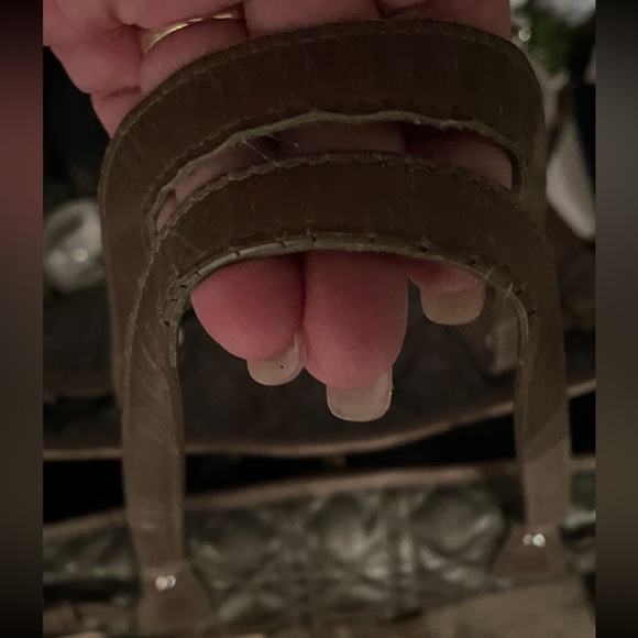 ✨SOLD✨Christian Dior Panarea Cloth Quilt Metallic Gray Tote Bag Silver Hardware - Picture 12 of 16